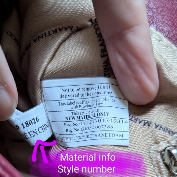 ANNA MARTINA FRANCO NWOT 3 lg pouch shoulder bag, Reddish/Burgundy & Tan colour - Picture 4 of 16